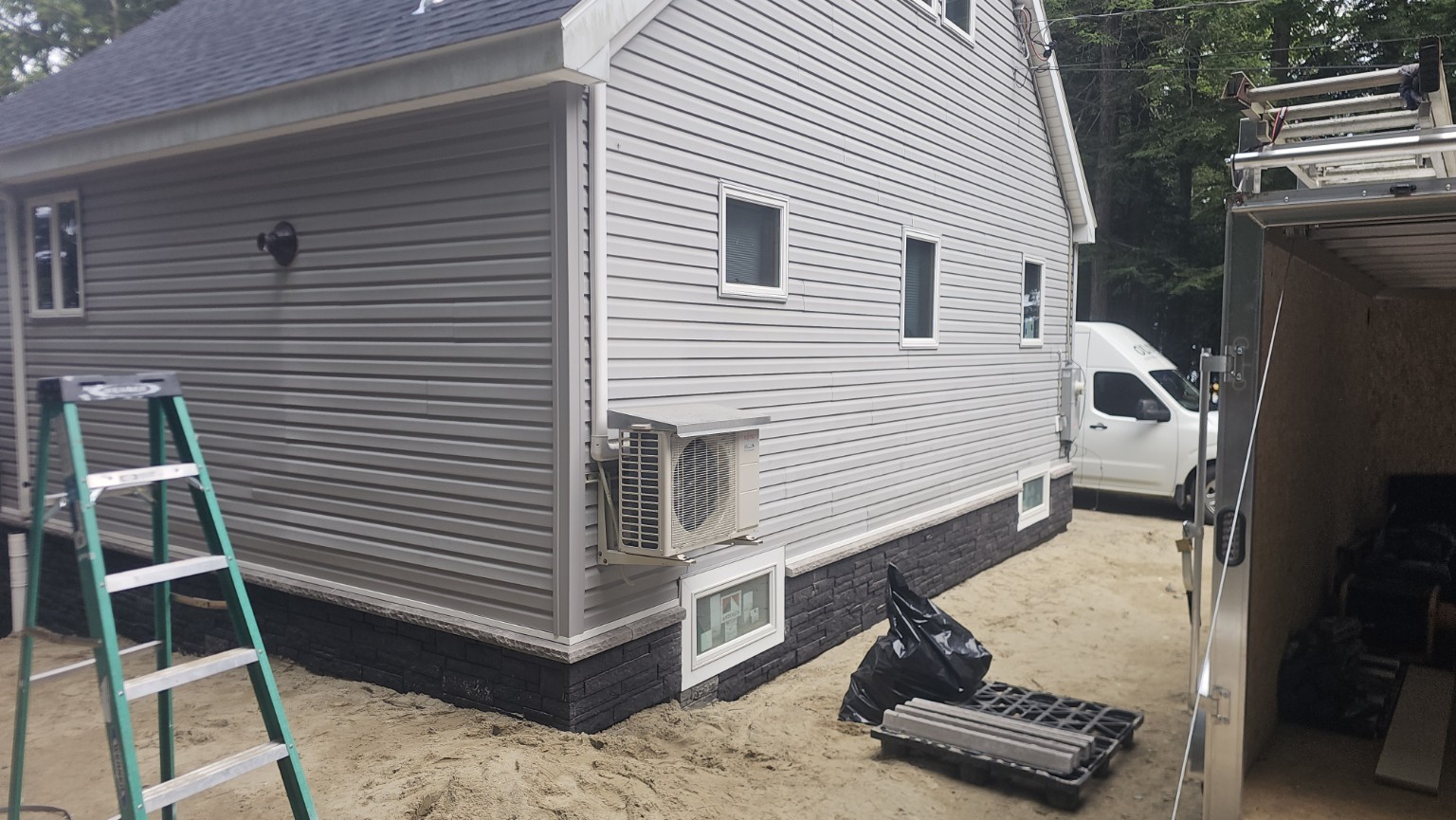 Finished exterior siding project